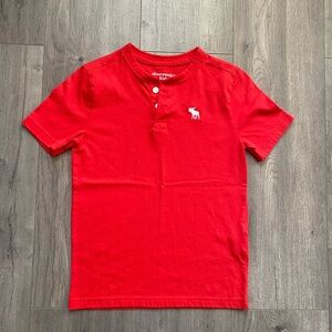 Abercrombie Kids Red Henley Shirt